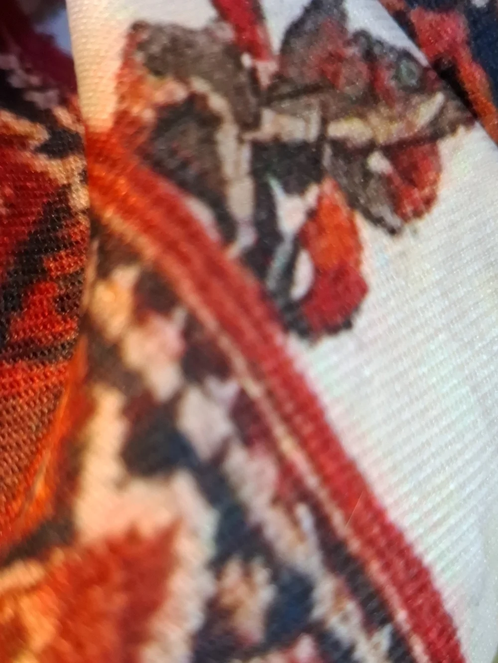 NEW! Boho Aztec Pattern Tote Bag in Orange and Navy